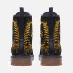 Leather Boots Egyptian Mummy Skull Gold Splash
