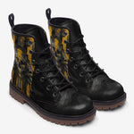 Leather Boots Pharaohs Skulls Art