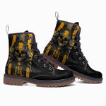 Leather Boots Pharaohs Skulls Art
