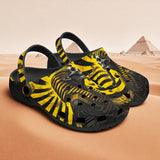 Classic Clogs Skull of Pharaoh Striped Background