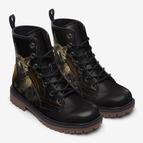 Leather Boots Ancient Egyptian Cat