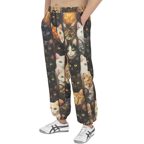 Men's Sweatpants Funny Cats Collage