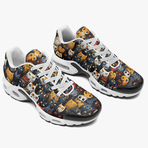 Air Cushion Sneakers Cute Cats Collage