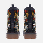 Leather Boots Cute Cats Collage