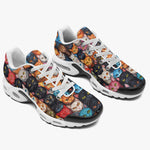Air Cushion Sneakers Colorful Cats Art Pattern