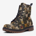 Leather Boots Cats Art Oil Painting
