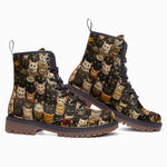 Leather Boots Cats Art Oil Painting