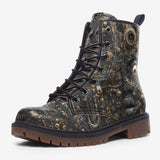 Leather Boots Science Fiction Mechanical Skulls Concept