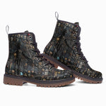 Leather Boots Surreal Symbolism Metal Skulls Mosaic