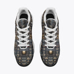 Air Cushion Sneakers Surreal Symbolism Metal Skulls Mosaic