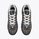 Air Cushion Sneakers Surreal Symbolism Metal Skulls Mosaic