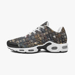 Air Cushion Sneakers Surreal Symbolism Metal Skulls Mosaic