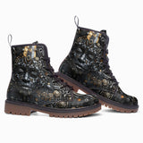 Leather Boots 3D Robot Head with Gears