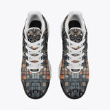 Air Cushion Sneakers Skull Gears Mosaic Art