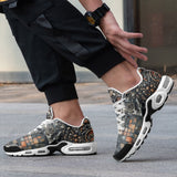 Air Cushion Sneakers Skull Gears Mosaic Art