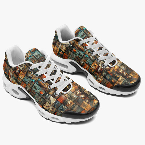 Air Cushion Sneakers Fantasy Artwork Collage