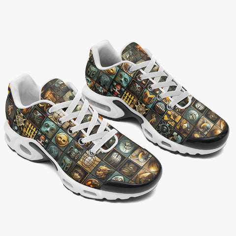 Air Cushion Sneakers Surreal Artwork Mosaic
