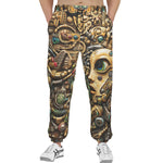 Men's Sweatpants Mechanical Head Art