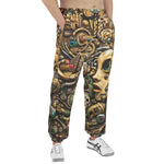 Men's Sweatpants Mechanical Head Art