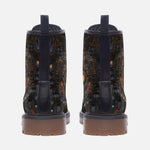 Leather Boots Futuristic Circuit Board