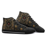 High-Top Canvas Shoes Industrial Dark Bronze Collage