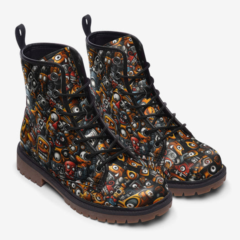 Leather Boots Cartoon Robots Art