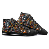 High-Top Canvas Shoes Cartoon Robots Art