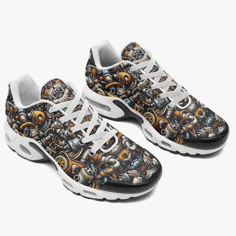Air Cushion Sneakers Cartoon Mechanical Steamers and Pipes