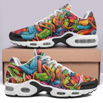 Air Cushion Sneakers Colorful Graffiti