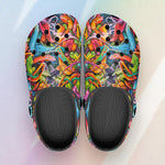 Classic Clogs Colorful Graffiti