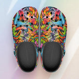 Classic Clogs Colorful Graffiti