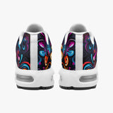 Air Cushion Sneakers Colorful Neon Graffiti Hearts