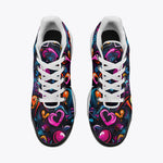 Air Cushion Sneakers Colorful Neon Graffiti Hearts