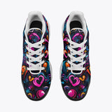 Air Cushion Sneakers Colorful Neon Graffiti Hearts