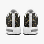 Air Cushion Sneakers Demon Face in Gold and Black