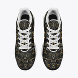 Air Cushion Sneakers Demon Face in Gold and Black