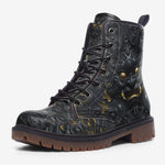Leather Boots Surreal Sculpture Gold and Black