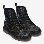 Leather Boots Surreal Sculpture Gold and Black