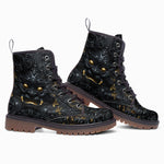 Leather Boots Surreal Sculpture Gold and Black