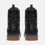 Leather Boots Surreal Sculpture Gold and Black