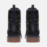 Leather Boots Surreal Sculpture Gold and Black