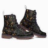Leather Boots Gold and Black Dragon Wall Art