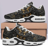 Air Cushion Sneakers Gold and Black Dragon Wall Art