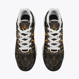 Air Cushion Sneakers Mysthical Face Golden Swirls
