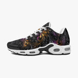 Air Cushion Sneakers Black and Purple Swirls