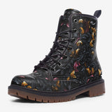 Leather Boots Black and Gold Ornament