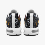 Air Cushion Sneakers Black and Gold Ornament