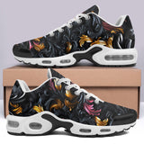 Air Cushion Sneakers Black and Gold Ornament