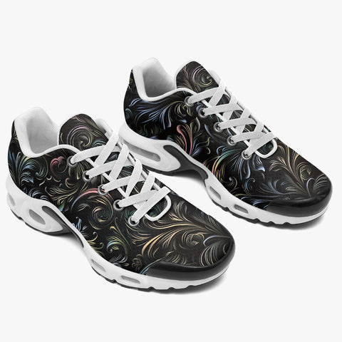 Air Cushion Sneakers Abstract Swirls Pattern