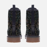 Leather Boots Abstract Swirls Pattern